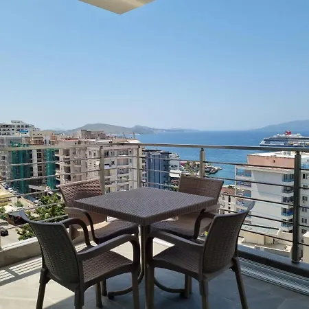 Panoramic Sea View Apartment Sarande Exterior photo